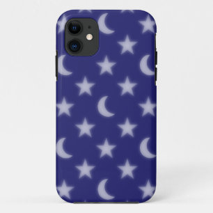 Blauwe moons en sterpatroon iPhone 11 hoesje