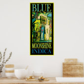BLAUWE MOONSHINE INDICA POSTER (Keuken)