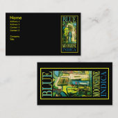 BLAUWE MOONSHINE INDICA VISITEKAARTJE (Voorkant / Achterkant)