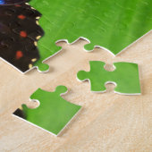 Blauwe Morfofalter Butterfly. Legpuzzel (Zijkant)