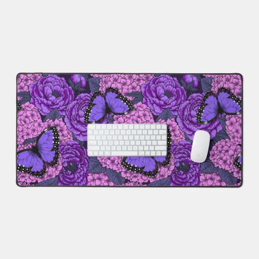 Blauwe morfotuin 2 bureaumat (Keyboard & Muis)