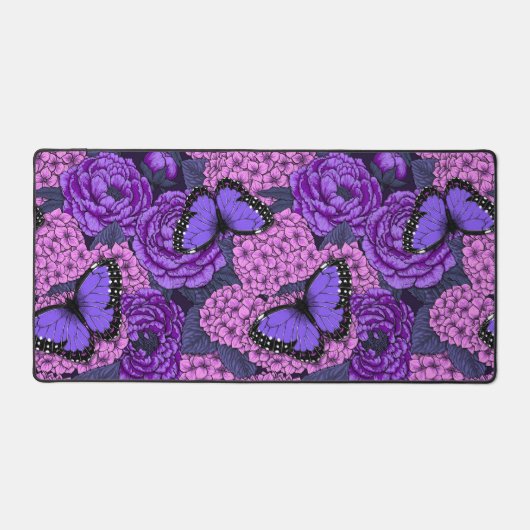 Blauwe morfotuin 2 bureaumat (Voorkant)