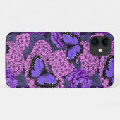 Blauwe morfotuin 2 Case-Mate iPhone case (Achterkant (horizontaal))