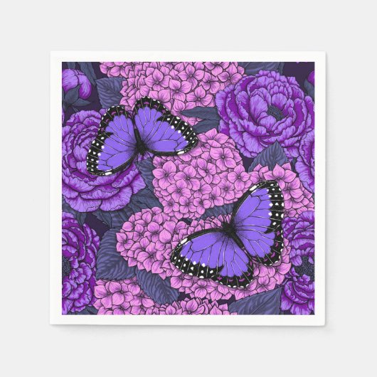 Blauwe morfotuin 2 servet (Voorkant)