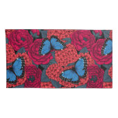 Blauwe morfotuin kussensloop (Achterkant-Rechts)