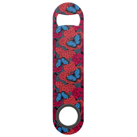 Blauwe morfotuin speed flessenopener (Voorkant)