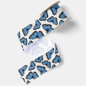 Blauwe morfovlinder lint (Achterkant)
