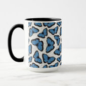 Blauwe morfovlinder mok (Links)