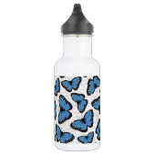 Blauwe morfovlinder waterfles (Rechts)