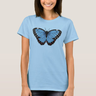 Blauwe Morpho vlinder T-shirt