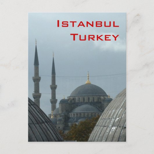 Blauwe moskee briefkaart (Voorkant)