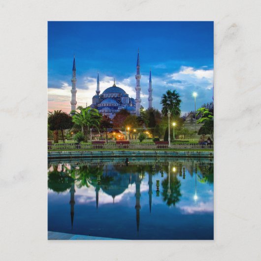 Blauwe moskee in Istanbul Briefkaart (Voorkant)