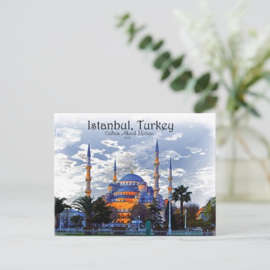 Blauwe moskee - Istanbul Briefkaart (Staand voorkant)