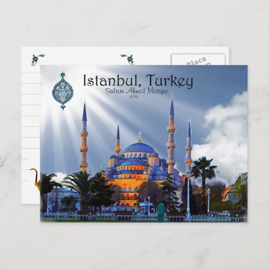 Blauwe moskee - Istanbul Briefkaart (Voorkant / Achterkant)