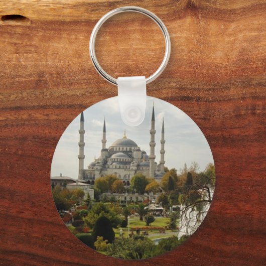 Blauwe moskee sleutelhanger (Voorkant)