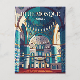 Blauwe Moskee Turkije Briefkaart