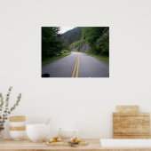 Blauwe motorfiets 8 poster (Keuken)