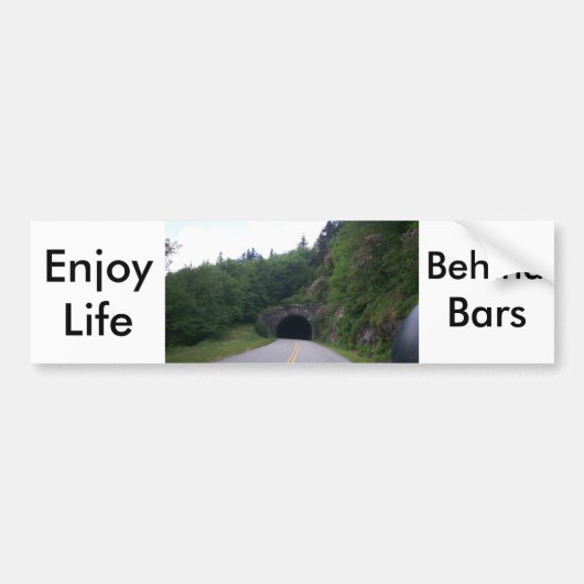 Blauwe motorfiets 9 bumpersticker (Voorkant)