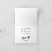 Blauwe Motorfiets - Aangepaste vaderdag Kaart (Binnen)