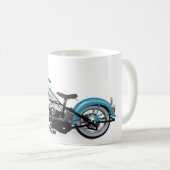  blauwe motorfiets koffiemok (Voorkant rechts)