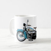  blauwe motorfiets koffiemok (Voorkant links)