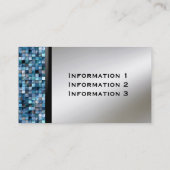 Blauwe mozaïektegels, Visitekaartjes (Achterkant)