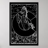 Blauwe Mustang van Colorado Poster (Voorkant)