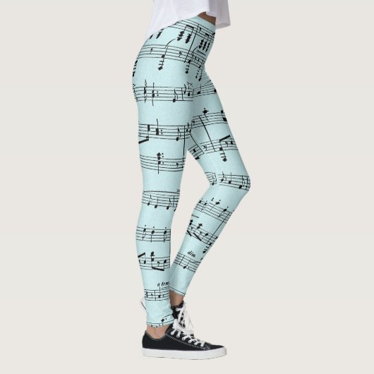 Blauwe muziek leggings (Rechts)