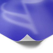 Blauwe muziek poster (Hoek)