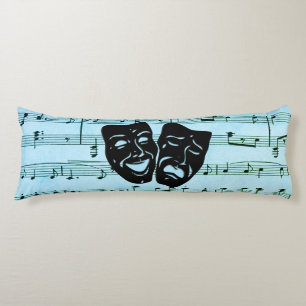 Blauwe muziek verenigt bioscoopmaskers lichaamskussen