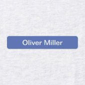 Blauwe naamlabels voor schoolkamp kinderopvang labels (Design 2)