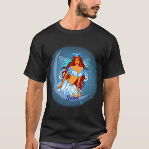 Blauwe Nacht Maan Fee T-shirt