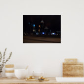 Blauwe nacht poster (Keuken)