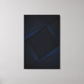 Blauwe Nachtstructuur Canvas Afdruk (Voorkant)