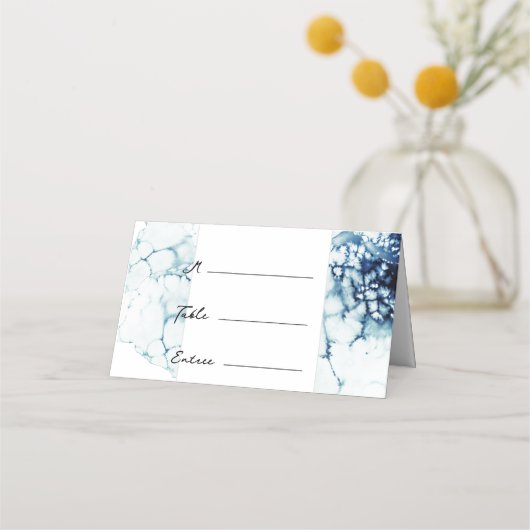 Blauwe Nautical Destination Wedding Entree Choice (Voorkant)