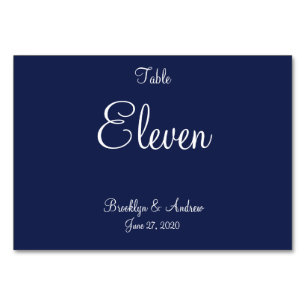 Blauwe Nautical Wedding Place Cards Kaarten