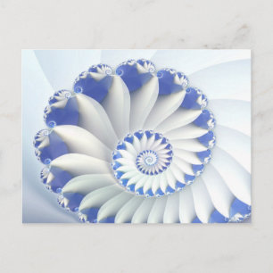Blauwe Nautilus Briefkaart