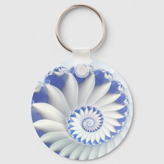 Blauwe Nautilus Sleutelhanger (Voorkant)
