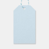 Blauwe Nautilus Vuurtoren Baby Shower Cadeautag Cadeaulabel (Achterkant)