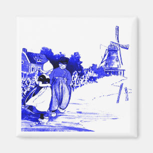 Blauwe Nederlandse Kinderen Magneet