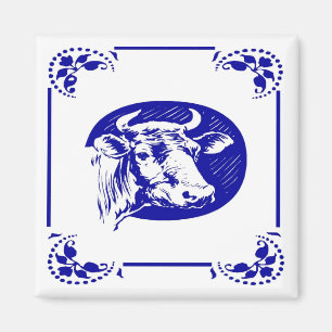 Blauwe Nederlandse Koe Magneet