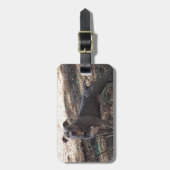 Blauwe Neus Pitbull Bagagelabel (Voorkant verticaal)