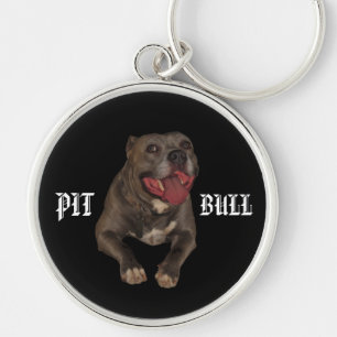 Blauwe neus Pitbull-Sleutelhanger Sleutelhanger