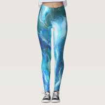 Blauwe nevel Leggings