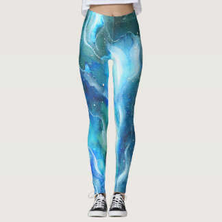 Blauwe nevel Leggings