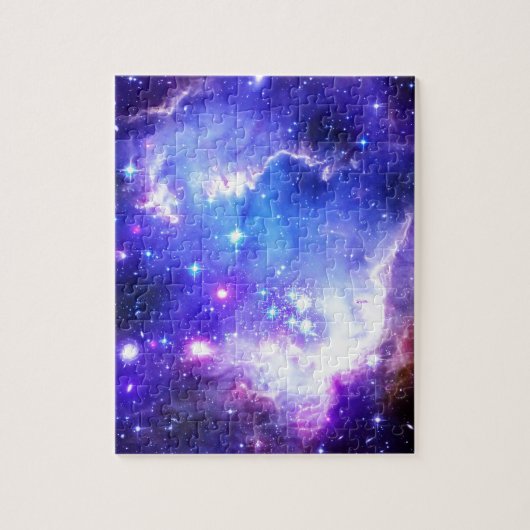 Blauwe nevel legpuzzel (Verticaal)
