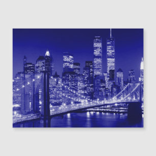 Blauwe New York City Nacht