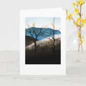 Blauwe nok bevroren regen kaart (Gele Bloem)