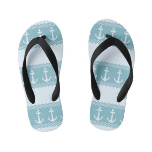 Blauwe Noordelijke Kuststropen Kinder Teenslippers