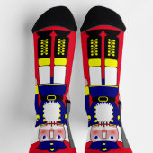 Blauwe Notenkraker Kerstmis Sokken (Top)